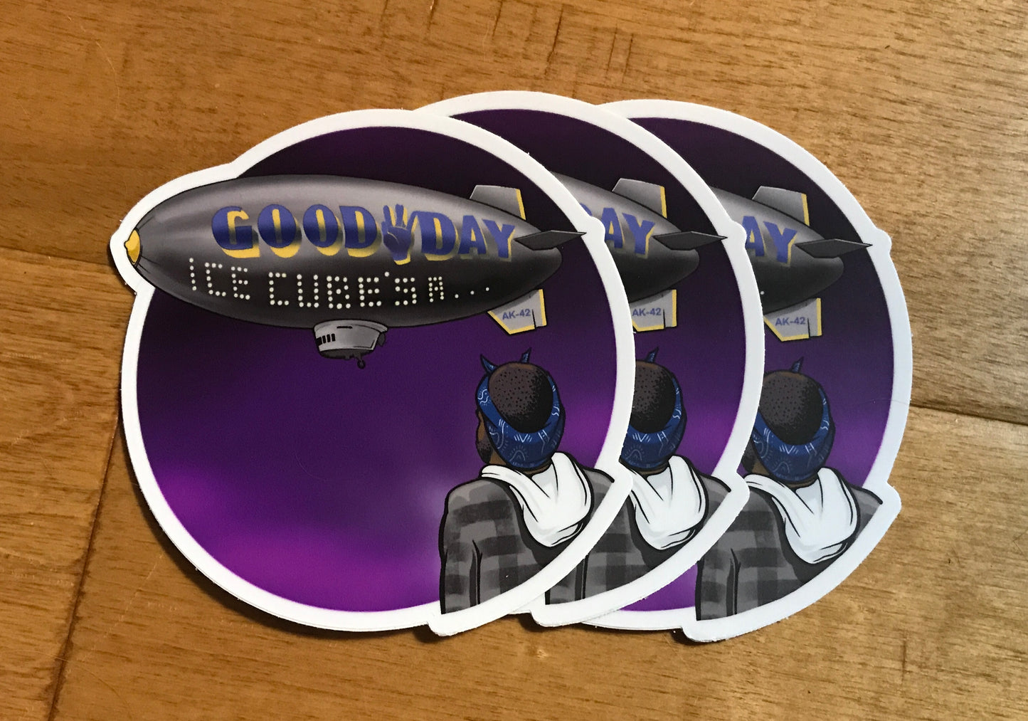 ‘Good Day’ - Ice Cube Sticker (you get 3)