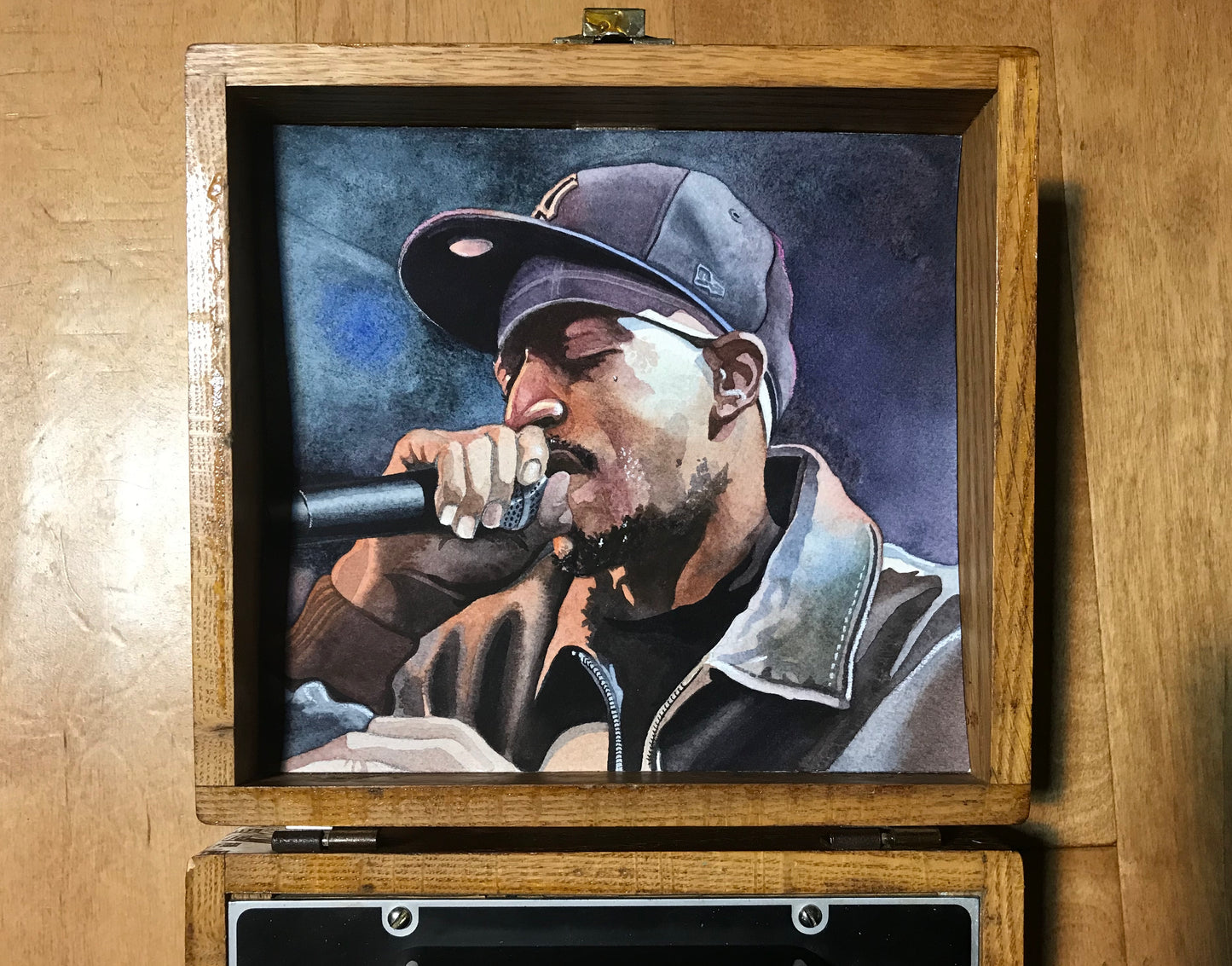 ‘Microphone Fiend - Rakim - Portrait Box’