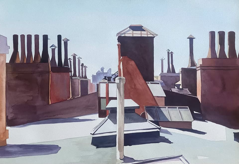 ‘Rooftops of Washington Square’ - My Copy of Edward Hopper Original