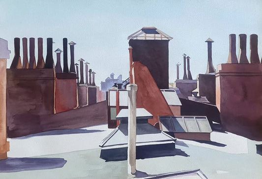 ‘Rooftops of Washington Square’ - My Copy of Edward Hopper Original