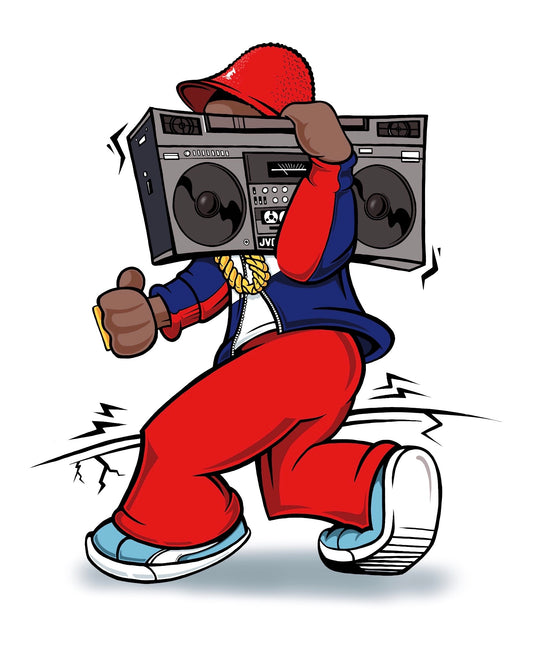 ‘Vibrating Concrete’ - LL Cool J Lyric Sticker (you get 3)