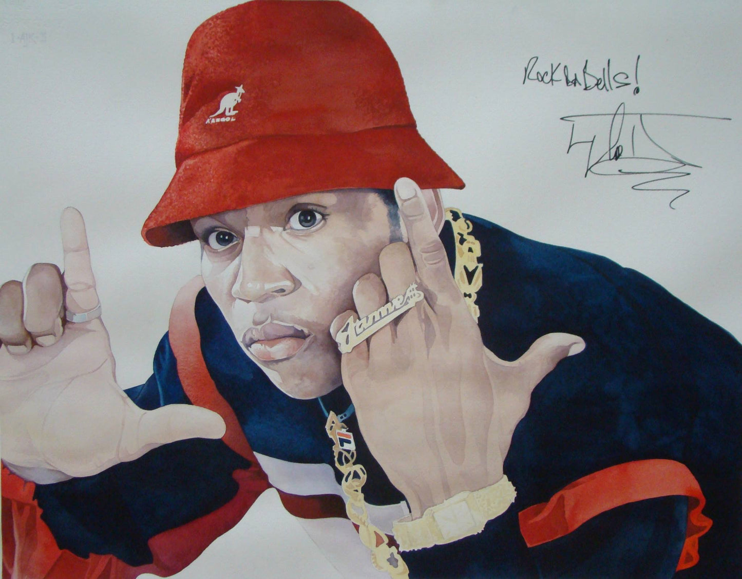 ‘LL Cool J’ signed with ‘Rock the Bells’ inscription